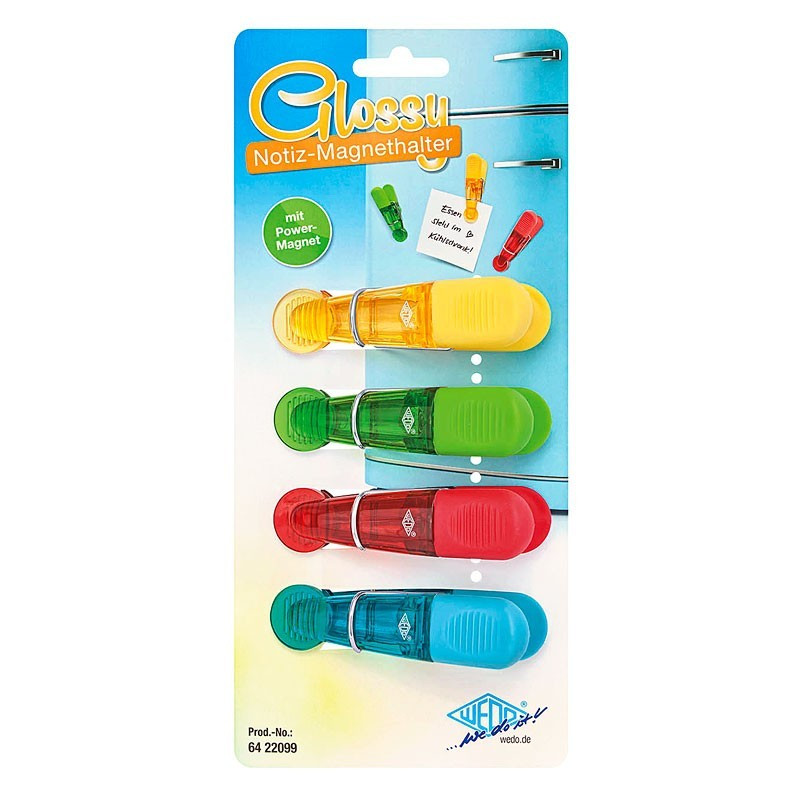 Klipši ar magnētu 4 gab, krāsaini