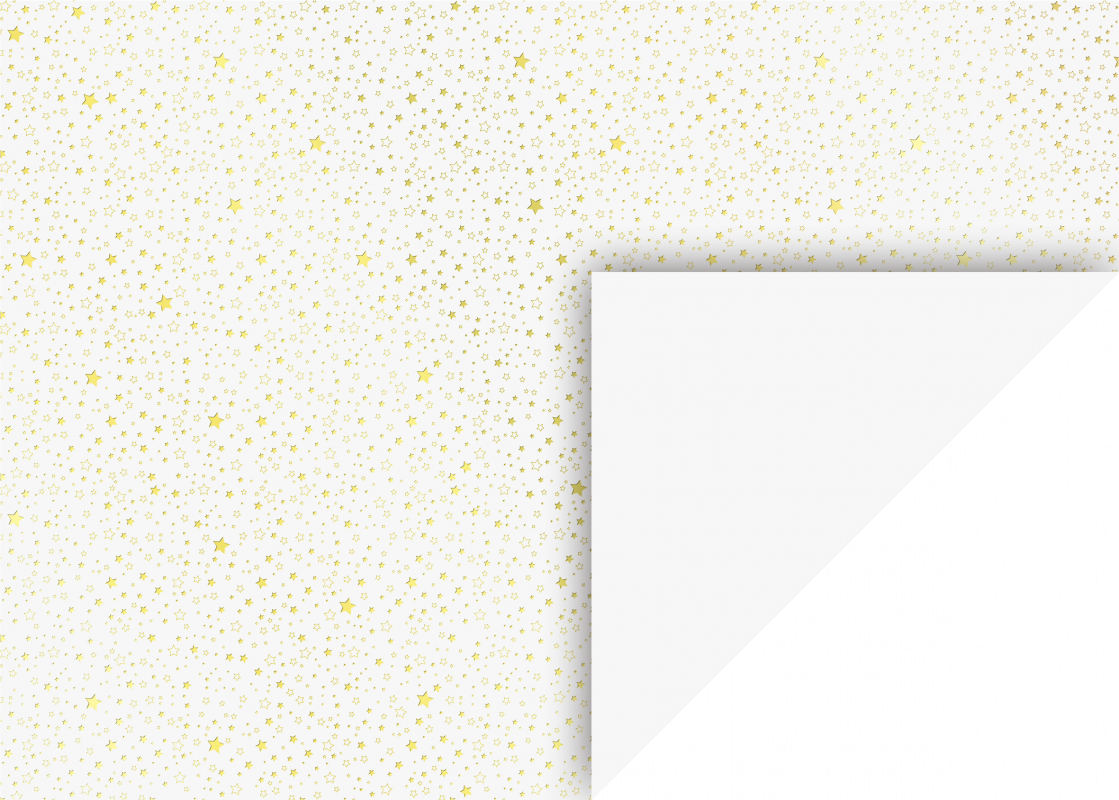 Kartons dekoratīvs 50x70 cm Stars, zelta