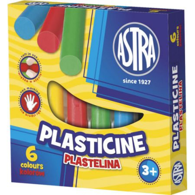 Plastilīns 6 krāsas