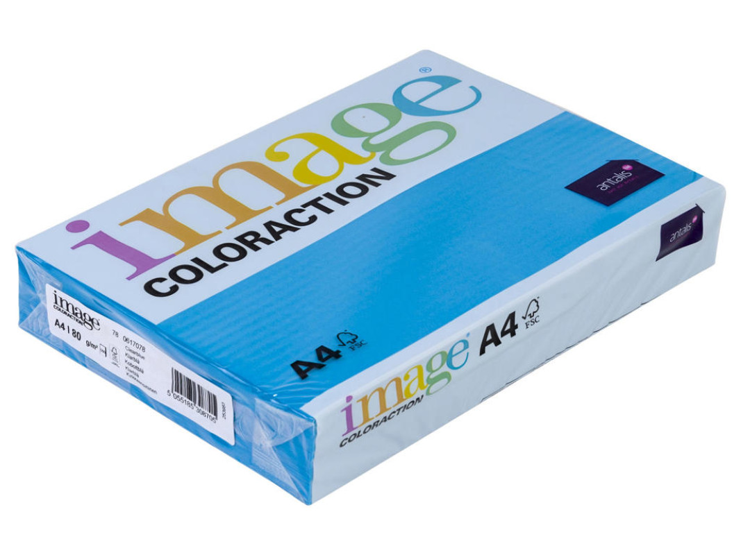 Krāsains papīrs A4 80 g/m² 1 loksne Fashion/zils Image