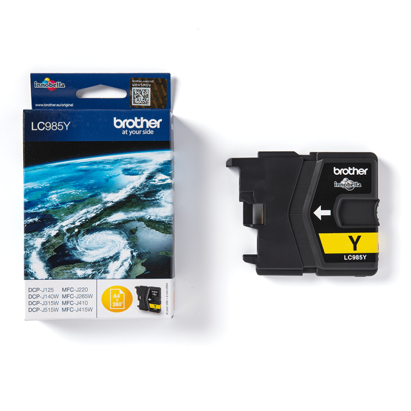 Tintes kasetne Brother LC985Y dzeltena 260lpp