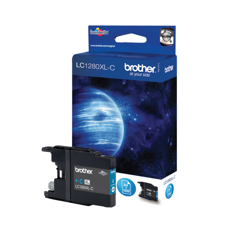 Tintes kasetne Brother LC1280XLC ciānzila