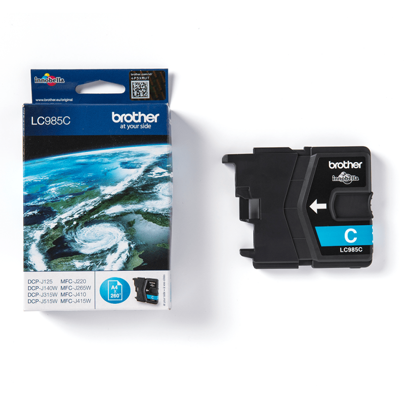 Tintes kasetne Brother LC985C ciānzila 260lpp