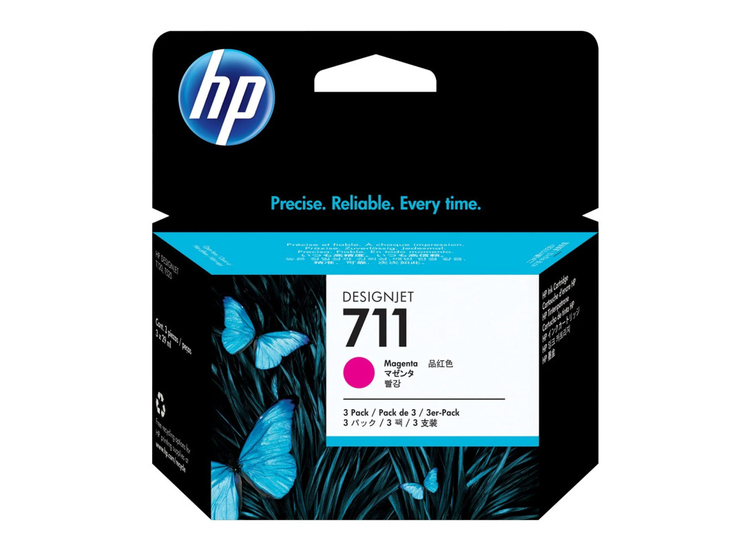 Tintes kasetne HP 711 magenta/fuksīna 29ml