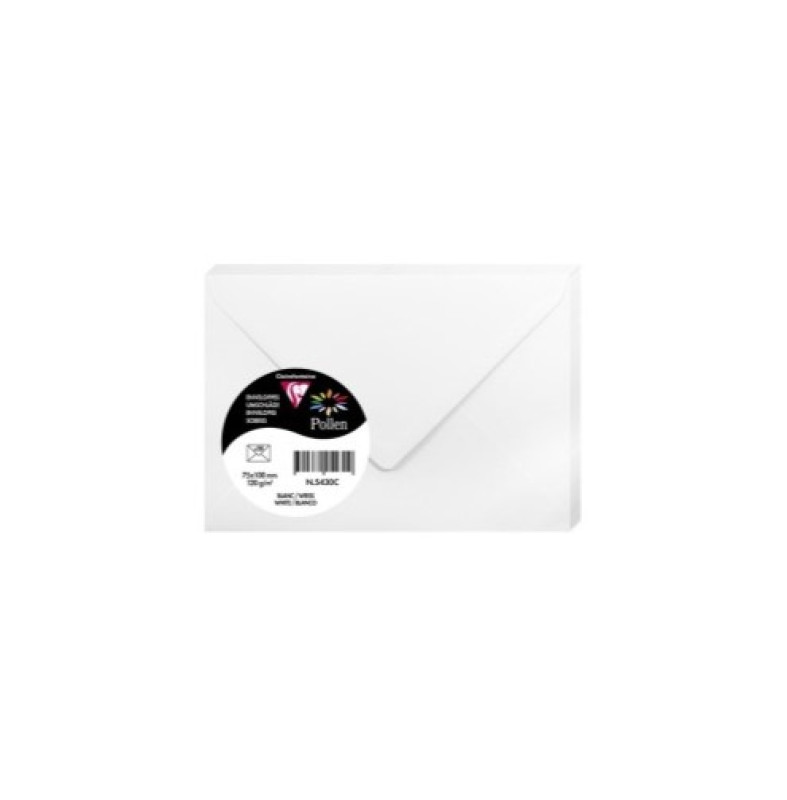 Aploksne C7 75x100mm 120g/m² balta Pollen 1gab.