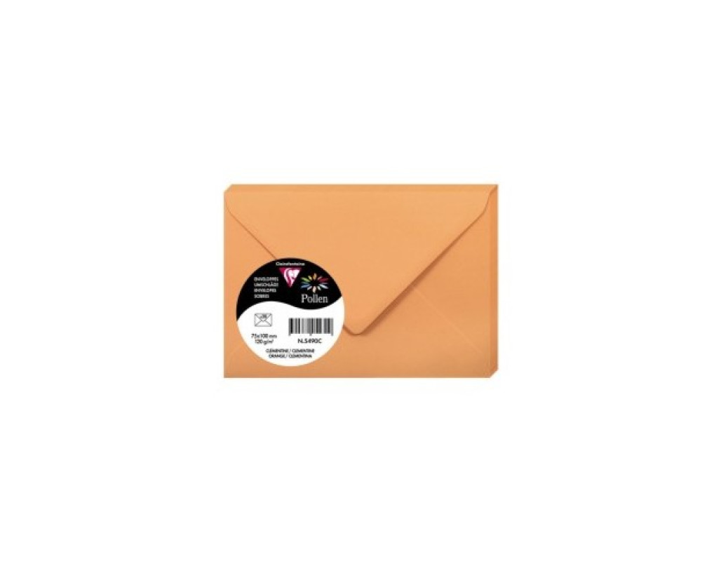 Aploksne C7 75x100mm 120g/m² orange/oranža Pollen 1gab.