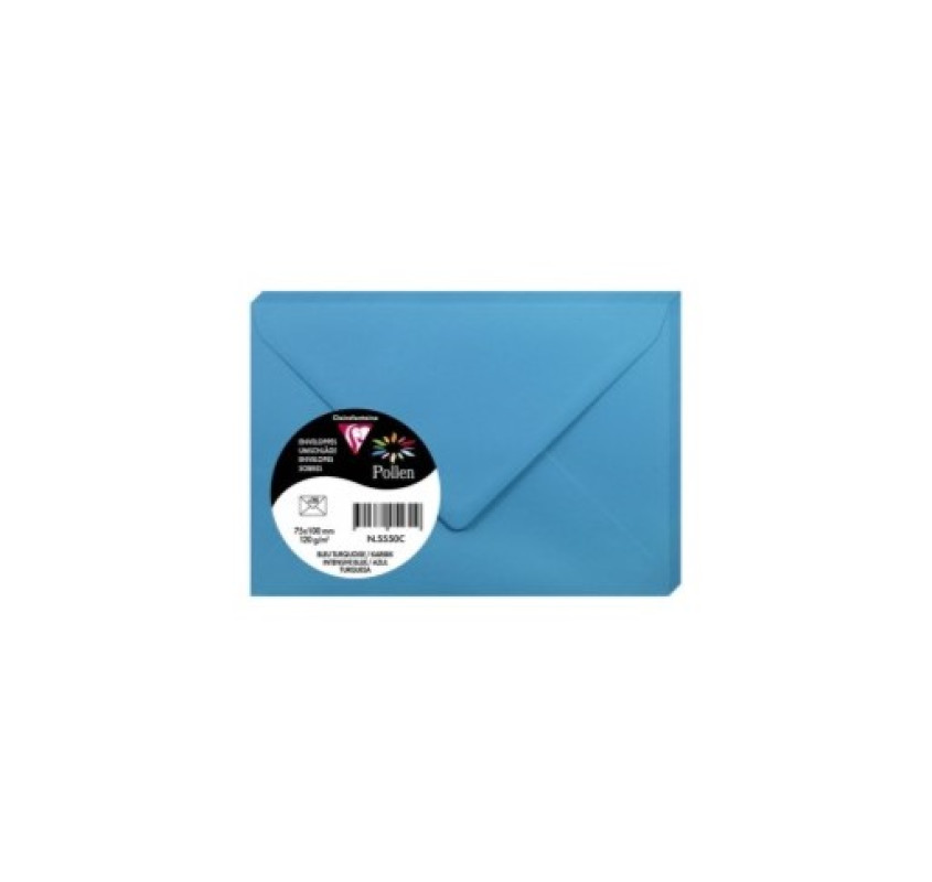 Aploksne C7 75x100mm 120g/m² intensive blue/zila Pollen 1gab.