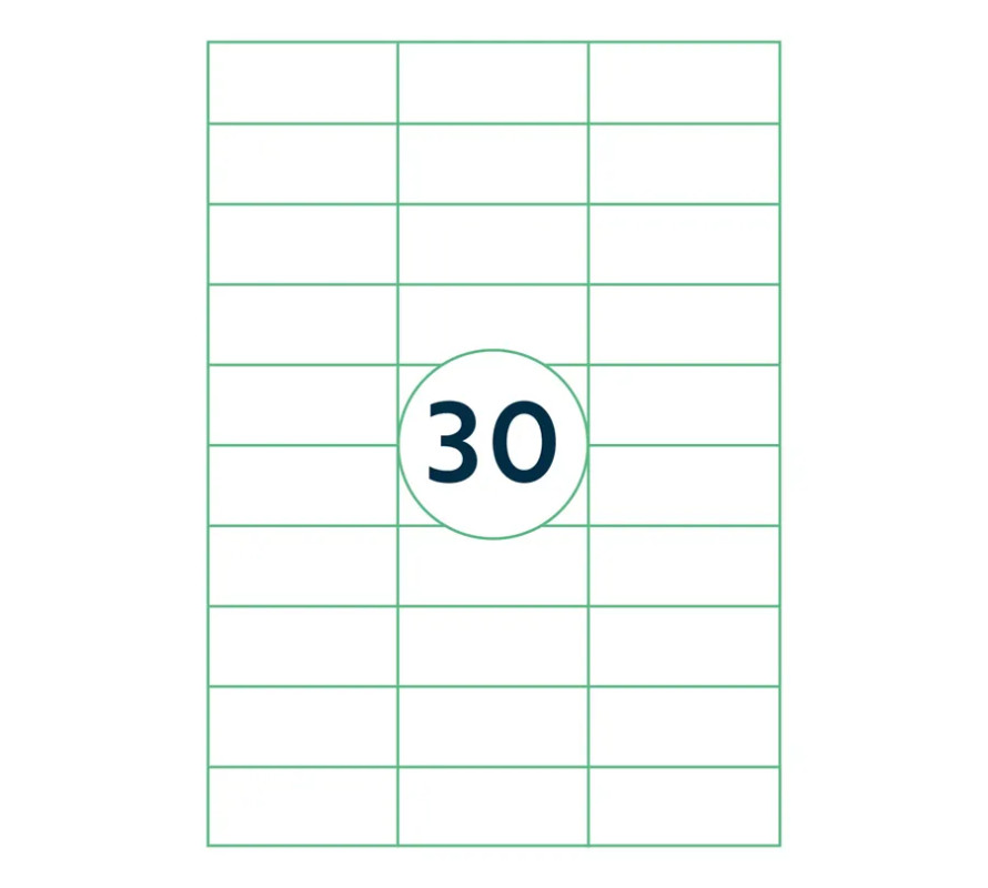 Uzlīmes A4 70x29,7mm 1 loksne baltas Rillprint