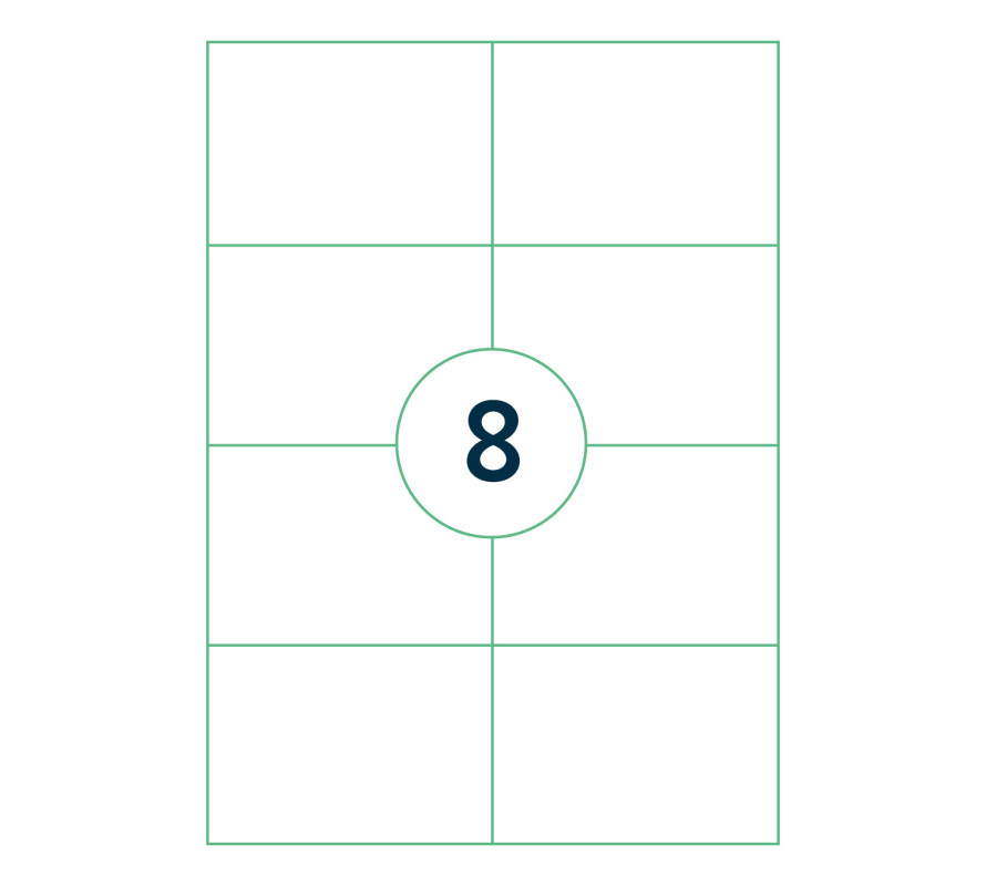 Uzlīmes A4 105x74mm 1 loksne Rillprint