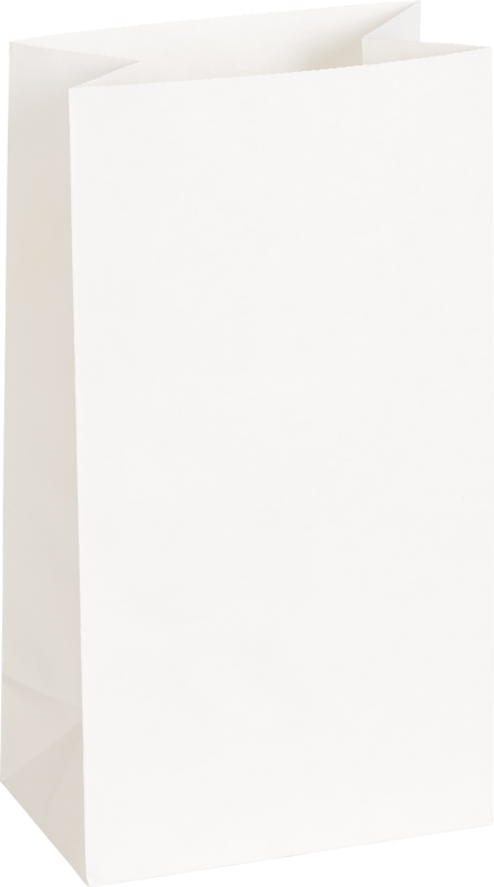 Papīra tūta balta 10x5.5x17.5cm 1 gab.