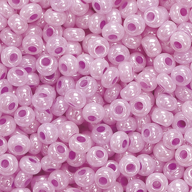 Stikla pērlītes 2,5mm 17g ceriņkrāsas Knorr Prandell