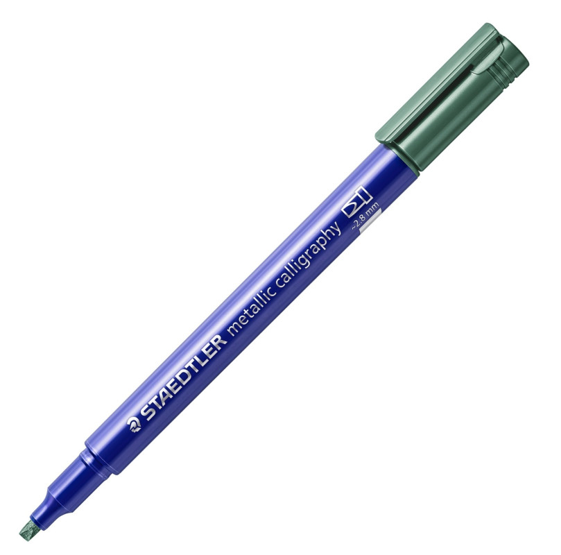 Marķieris kaligrāfijai 2.8 mm metāliski pelēkzaļš Staedtler