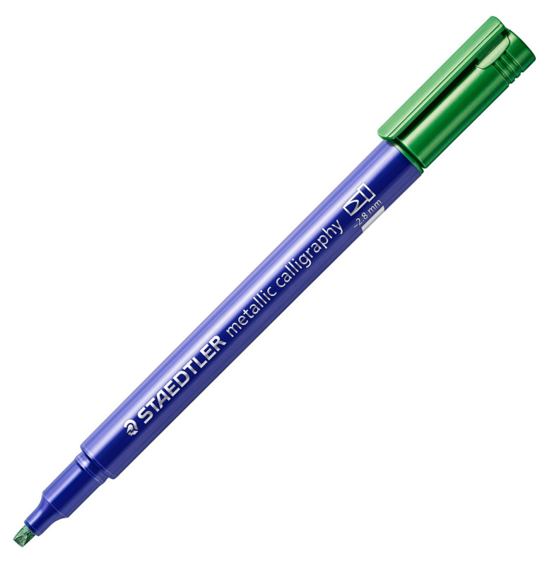 Marķieris kaligrāfijai 2.8 mm metāliski zaļš Staedtler