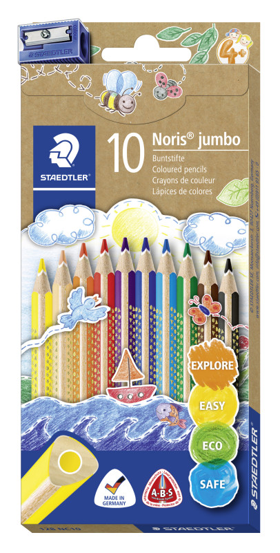 Krāsainie zīmuļi 10 krāsas Staedtler