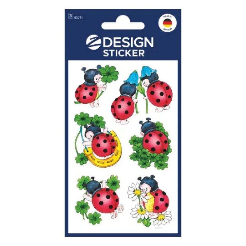 Dekoratīvas uzlīmes 2 loksnes mārītes Avery