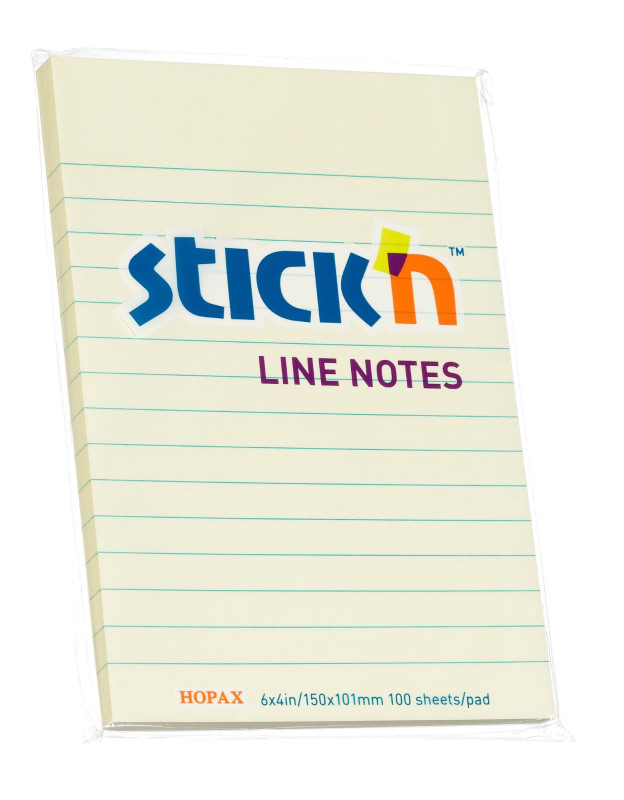 Līmlapiņas 101x152mm 100l. līniju Stick'n