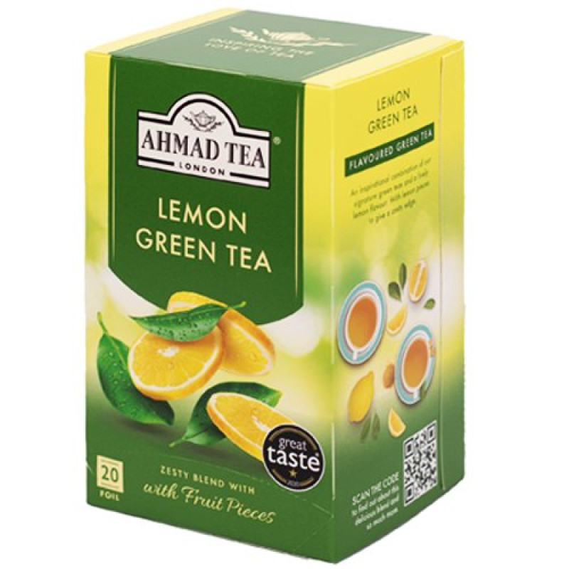 Zaļā tēja ar citronu 20x2g Ahmad