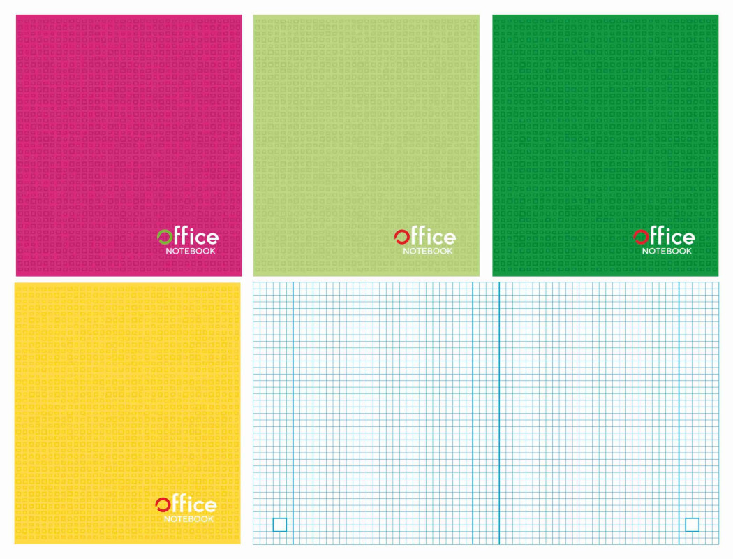 Klade A5 96 lapas rūtiņu Office notebook