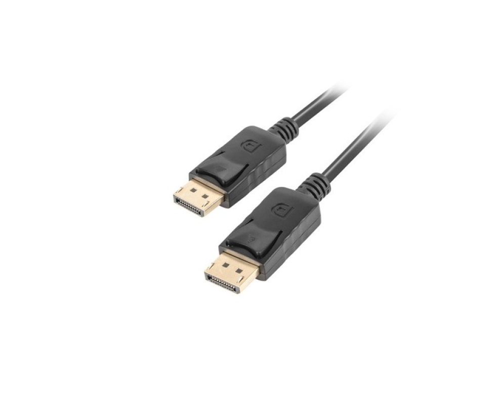 DP DisplayPort kabelis 1,8m melns Lanberg 20 pin