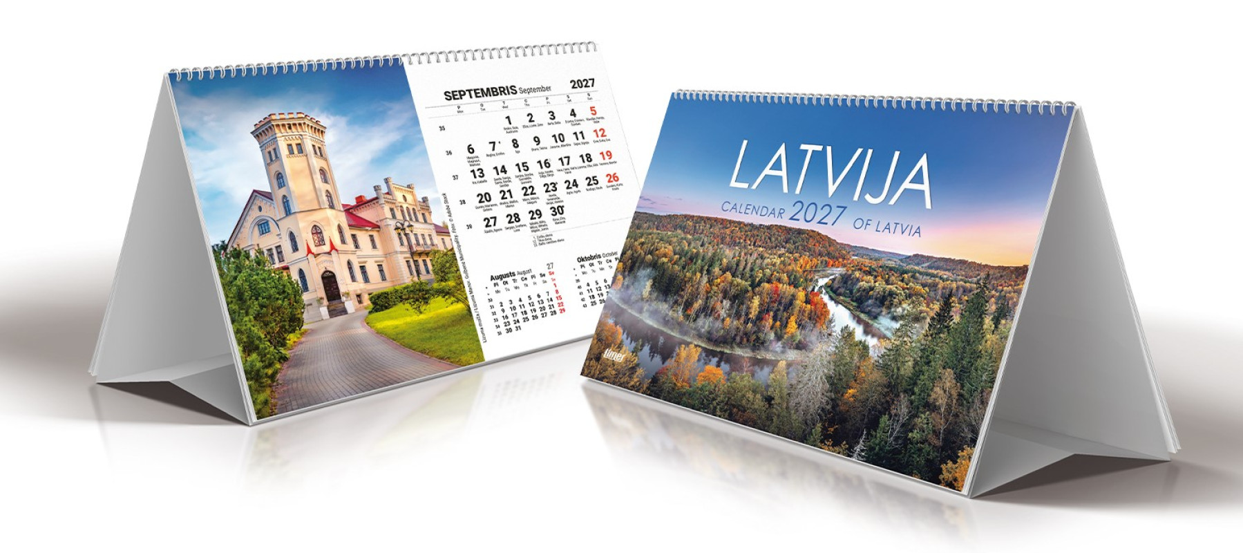 Galda kalendārs Desk Latvija 2027