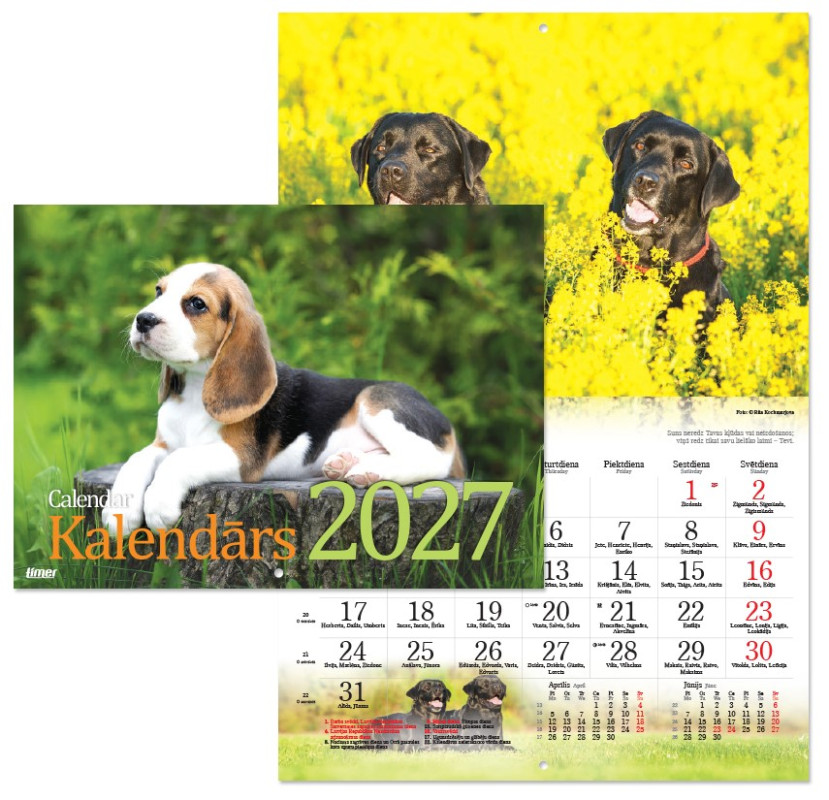 Suņu kalendārs 2027