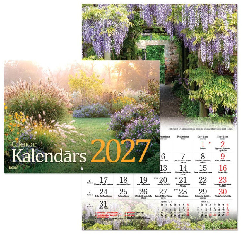 Dārza kalendārs 2027