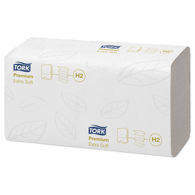 Papīra salvetes 2 slāņi 100 loksnes H2 Tork Premium Extra Soft