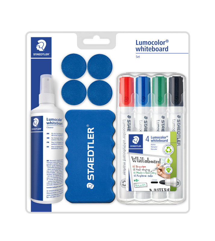 Baltās tāfeles piederumu komplekts Staedtler Lumocolor