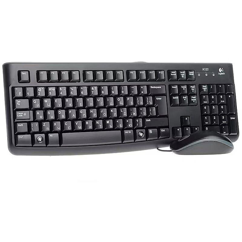 Klaviatūras un peles komplekts MK120 USB melns ENG/RUS Logitech